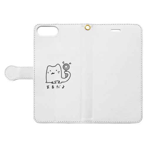 まるだよねこ 手帳型スマホケース