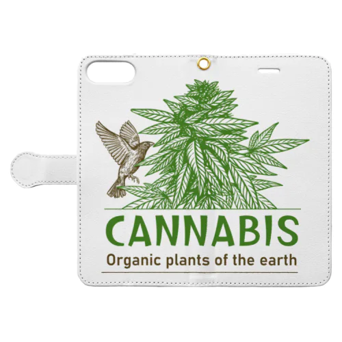 Cannabis & Bird（カナビスと鳥） Book-Style Smartphone Case