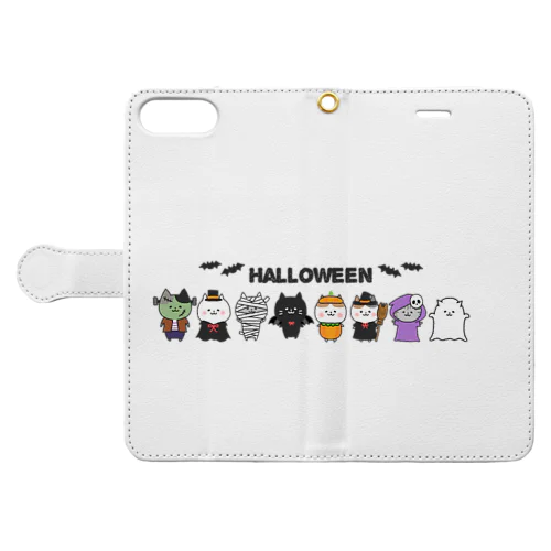 Halloween🎃ねこさん Book-Style Smartphone Case