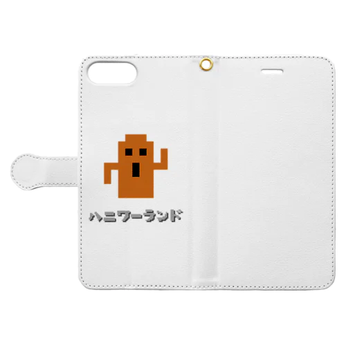 ハニワーランド ピクセル Book-Style Smartphone Case