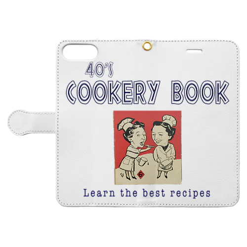 40's Cookery Book 手帳型スマホケース