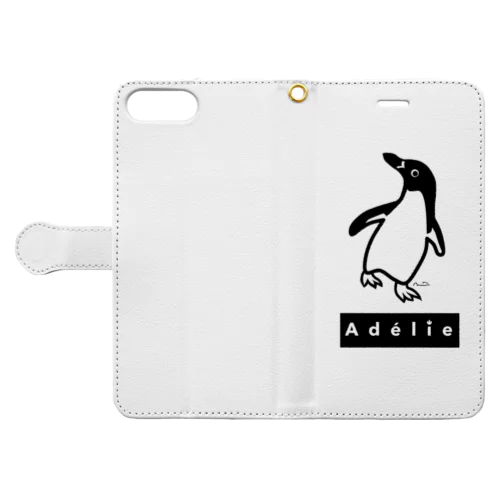 Adélie Penguin (+logo B) 手帳型スマホケース