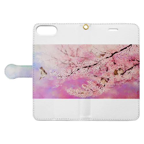 桜の舞曲 手帳型スマホケース