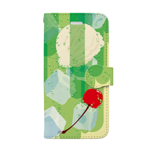 フォーリングクリームソーダ Book-Style Smartphone Case