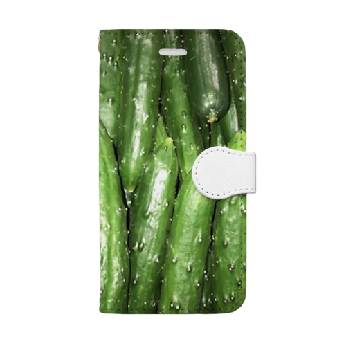 みずみずキュウリ Book-Style Smartphone Case