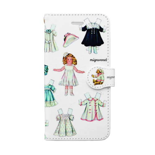 【iPhoneXS max用】ミニョネットちゃん 手帳型スマートフォンケース 手帳型スマートフォンケース Book-Style Smartphone Case