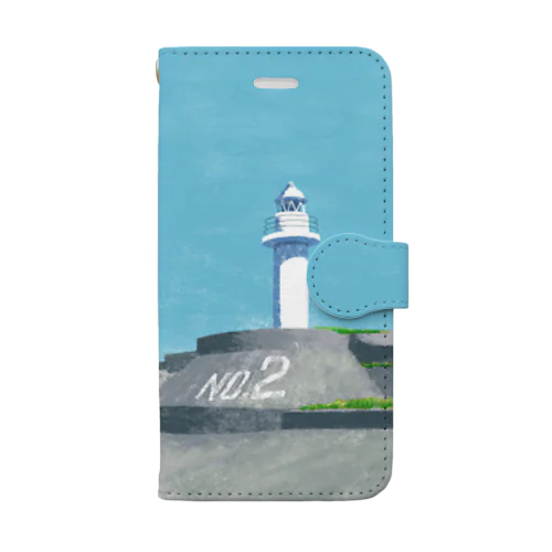 第二海堡灯台 Book-Style Smartphone Case