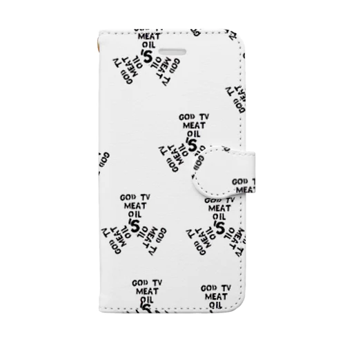 GOD TV MEAT  OIL'Sロゴ入り Book-Style Smartphone Case