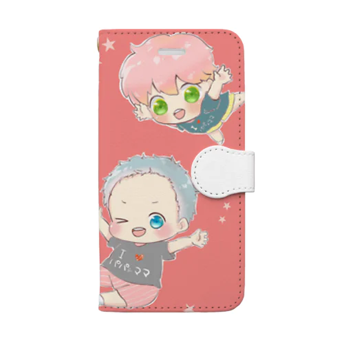 ぱぱままだいすき。 Book-Style Smartphone Case