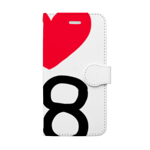 アイ ラブ クマバチ Book-Style Smartphone Case