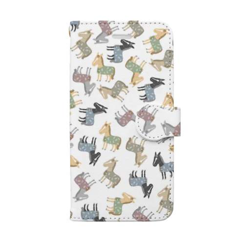 可愛い馬着 Book-Style Smartphone Case