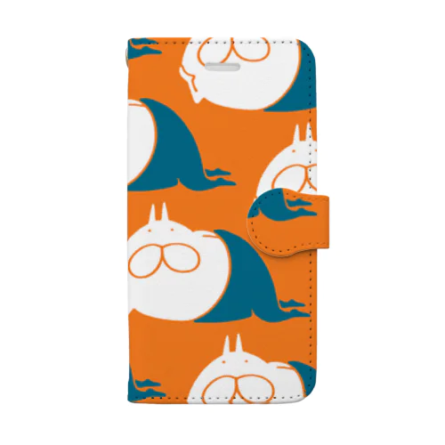 ねこタイツの日常 パンプキン Book-Style Smartphone Case