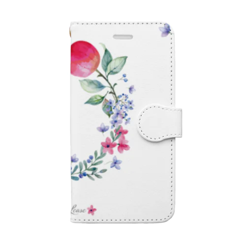 ザクロのリース Book-Style Smartphone Case