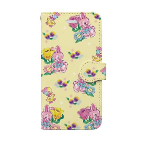 Macocotte スプリングバニー YE Book-Style Smartphone Case