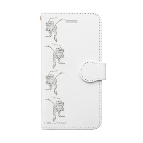 4連オオヒキガエル（交互） Book-Style Smartphone Case