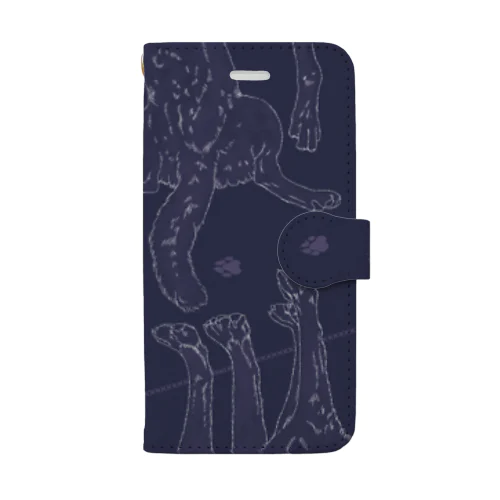 オオカミとウルフドッグ Book-Style Smartphone Case