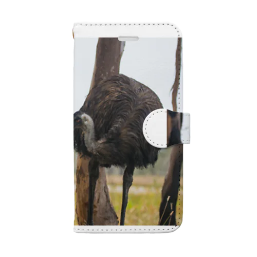 エミューの親子 Book-Style Smartphone Case
