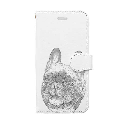 にっこり犬マメ(まんが) Book-Style Smartphone Case