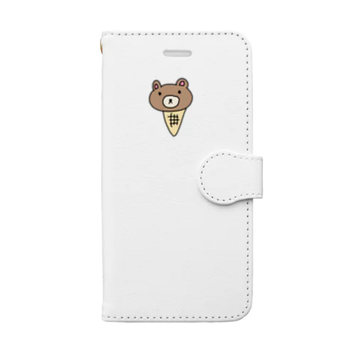 くまさんアイス Book-Style Smartphone Case