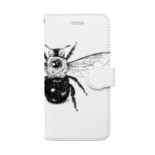 クマバチ(xylcopa.) Book-Style Smartphone Case