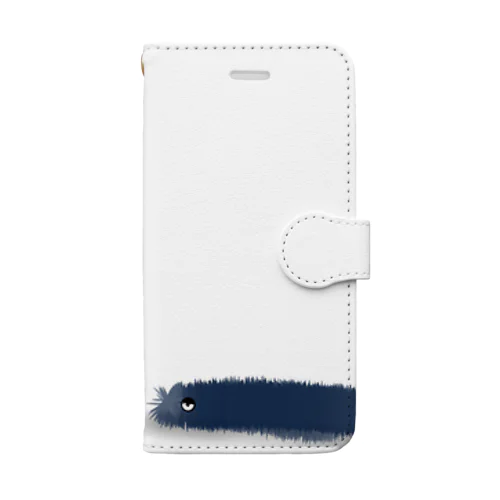 猫のしっぽ！？かと思いきや変な生き物 Book-Style Smartphone Case