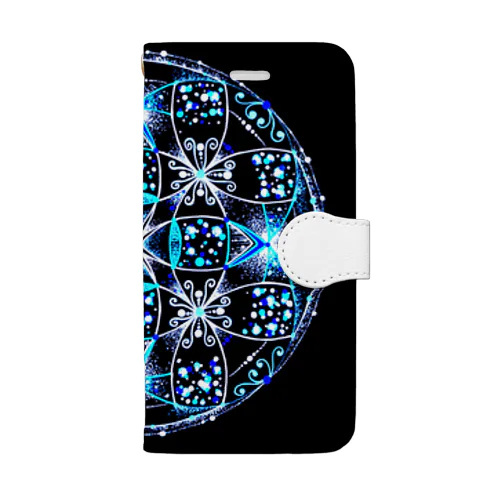 涼華−点描曼荼羅 Book-Style Smartphone Case