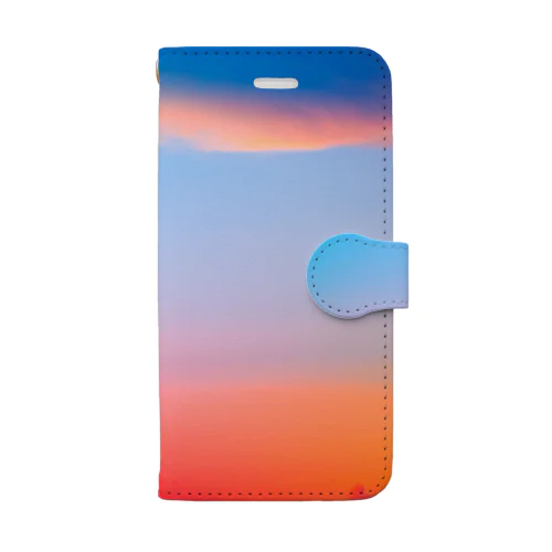 赤富士ひのまる空 Book-Style Smartphone Case