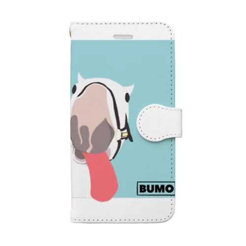 ベロベロするあし毛の馬 Book-Style Smartphone Case