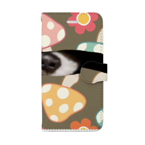 ３匹のわんこ Book-Style Smartphone Case