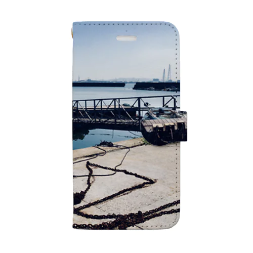 田舎の港 Book-Style Smartphone Case