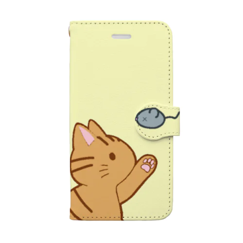 ネズミさんにゃー　茶トラ Book-Style Smartphone Case