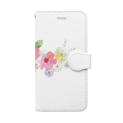 癒しの花 Book-Style Smartphone Case