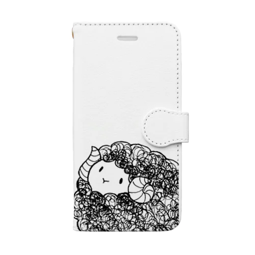 黒いめぇめぇ Book-Style Smartphone Case