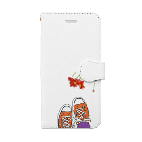 スニーカーとお散歩日和 Book-Style Smartphone Case