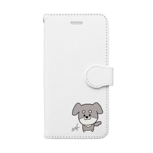 ゆるいぬ　（ネーム入り） Book-Style Smartphone Case