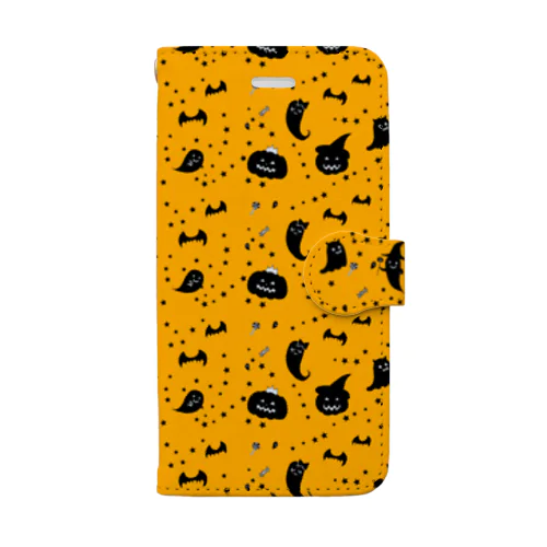 おばけパレード オレンジ Book-Style Smartphone Case