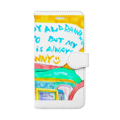 It’s cloudy and raining in Tokyo But my HEART is always SUNNY:)  お出かけセット♪ Book-Style Smartphone Case