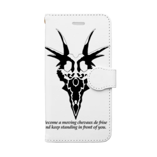 Styracosaurus moving chevaux frise Book-Style Smartphone Case