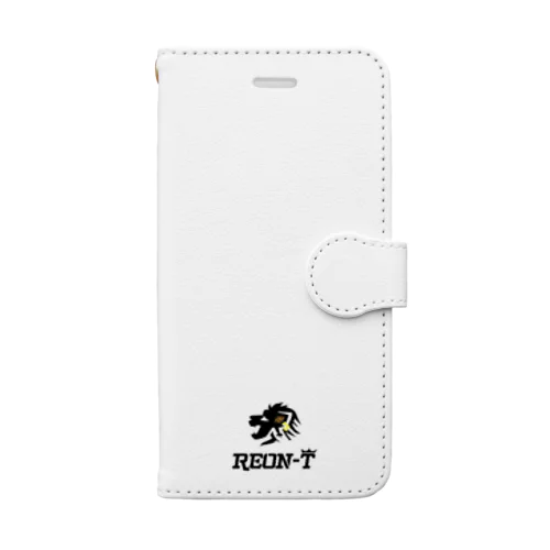 【白】REON-T Book-Style Smartphone Case