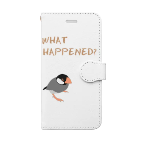 WHAT HAPPENED? 手帳型スマホケース