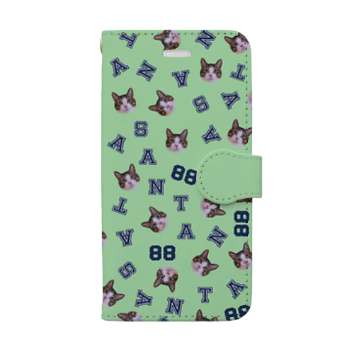 まいにちサン太88ミント Book-Style Smartphone Case