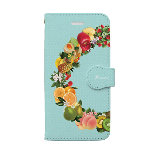 フルーツの輪 Book-Style Smartphone Case