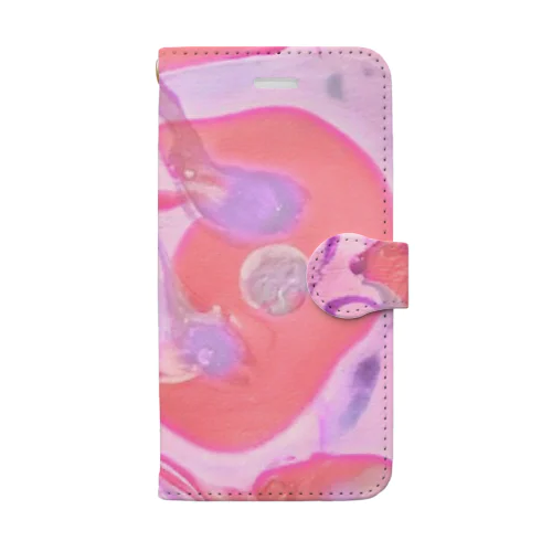 「フラミンゴダンス」 Marble Book-Style Smartphone Case