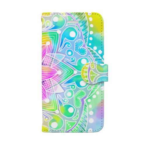 蕾の中の曼荼羅 Book-Style Smartphone Case