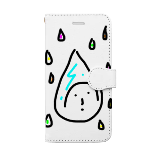 雨垂れちゃん Book-Style Smartphone Case