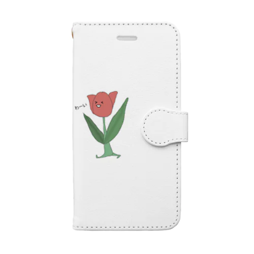 無邪気なチューリップ Book-Style Smartphone Case