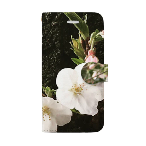 小さな桜 Book-Style Smartphone Case