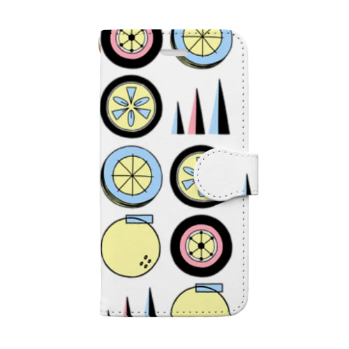 グレープフルーツサマー Book-Style Smartphone Case