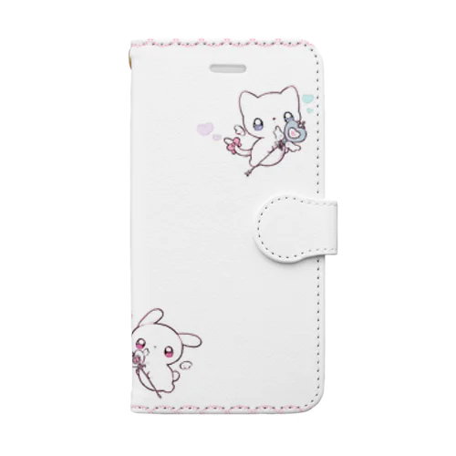 メンヘラうさぎねこ Book-Style Smartphone Case