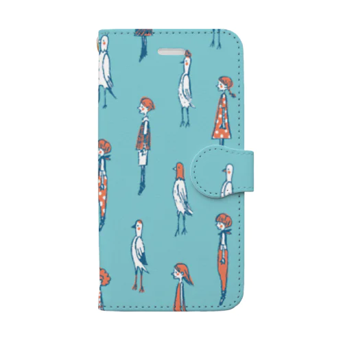 I WISH I WERE A BIRD.ビビッド Book-Style Smartphone Case